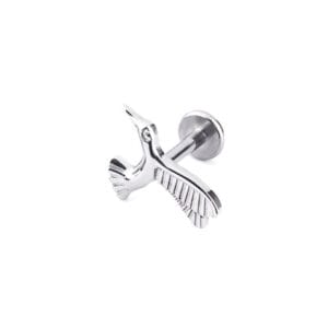 SG4018 Titanium Internally Threaded Hummingbird Labret Piercing