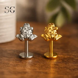 SG4117 Titanium Internally Threaded Frog Shape Piercing Top