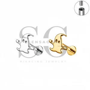 SG4279 ASTM F136 Implant Grade Titanium Ghost Labret