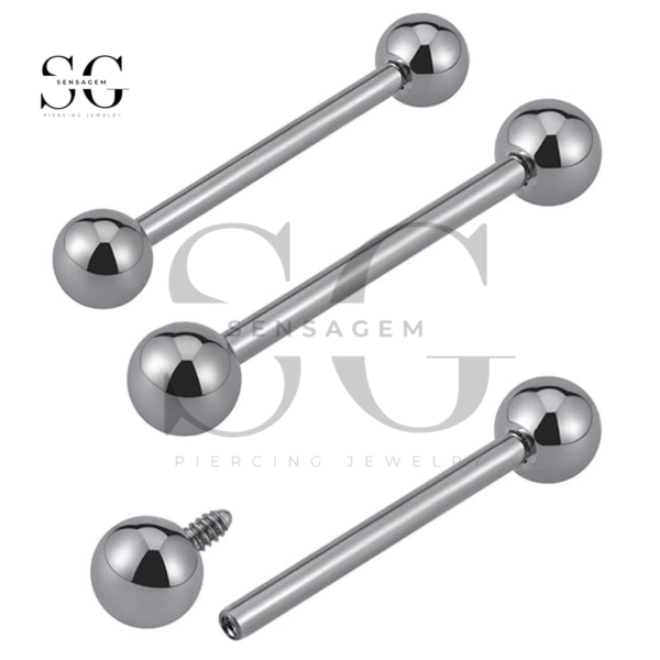 SGJT28-F-136 Titanium Internally Threaded Straight Barbell