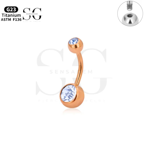 SGYS6015-Externally Threaded Belly Ring - Image 2