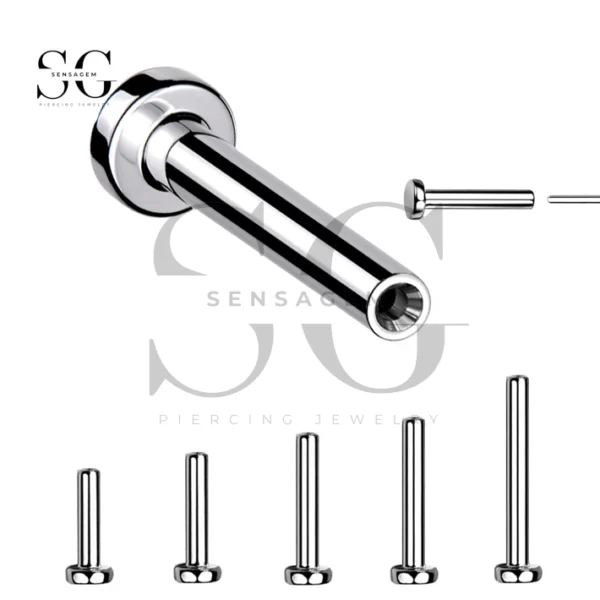 SGYS8012-Titanium Threadless Post