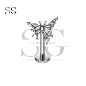 SG4383 Labret Borboleta de Titânio Grau F-136 para Implante