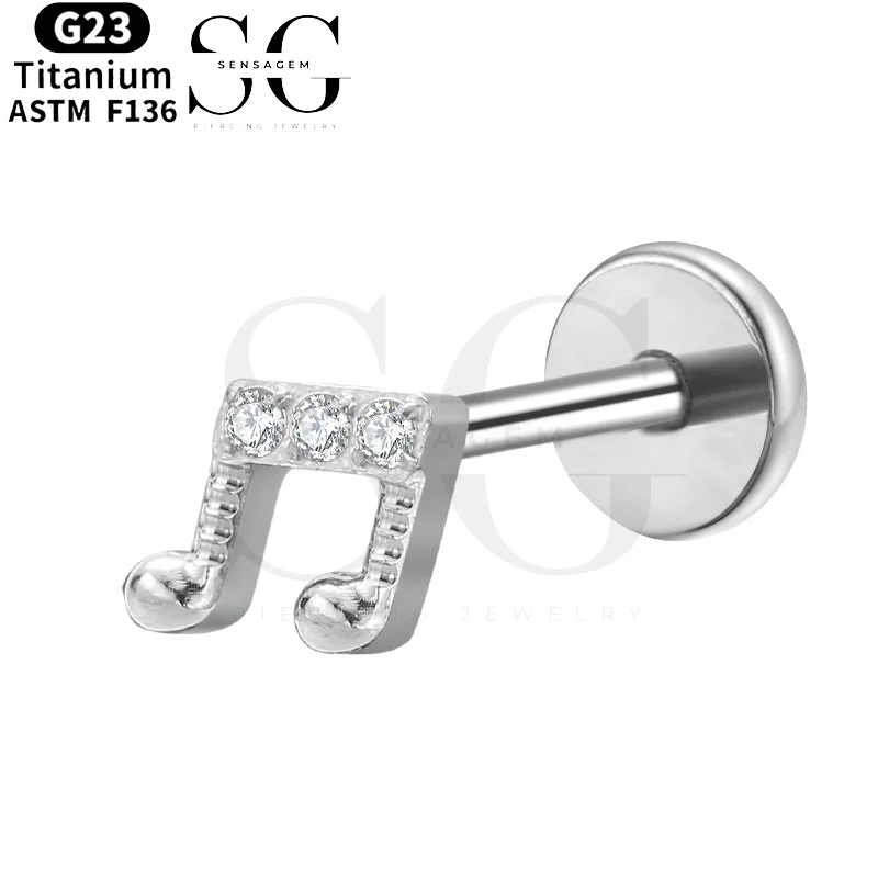 SGYS1026 CZ Star Cluster Flat Back Labret Cartilage Stud