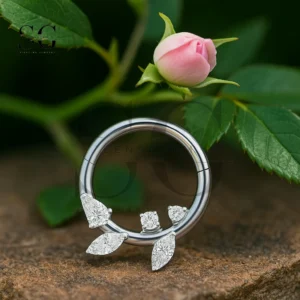 SGYS3241 Centre Baguette Gem Cerceau de Septum hautement poli