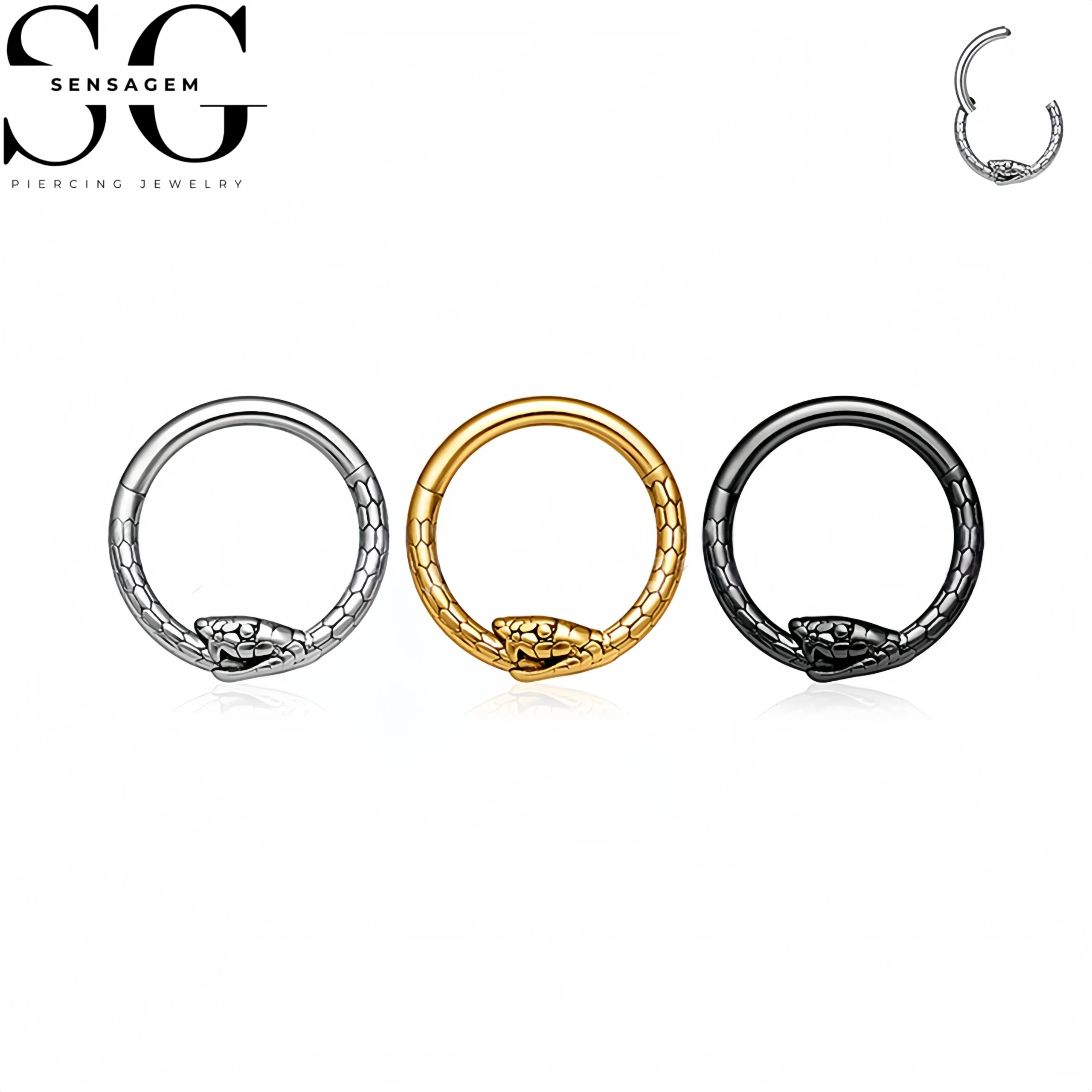 SG3266 ASTM F-136 Titanium Snake Design Clicker