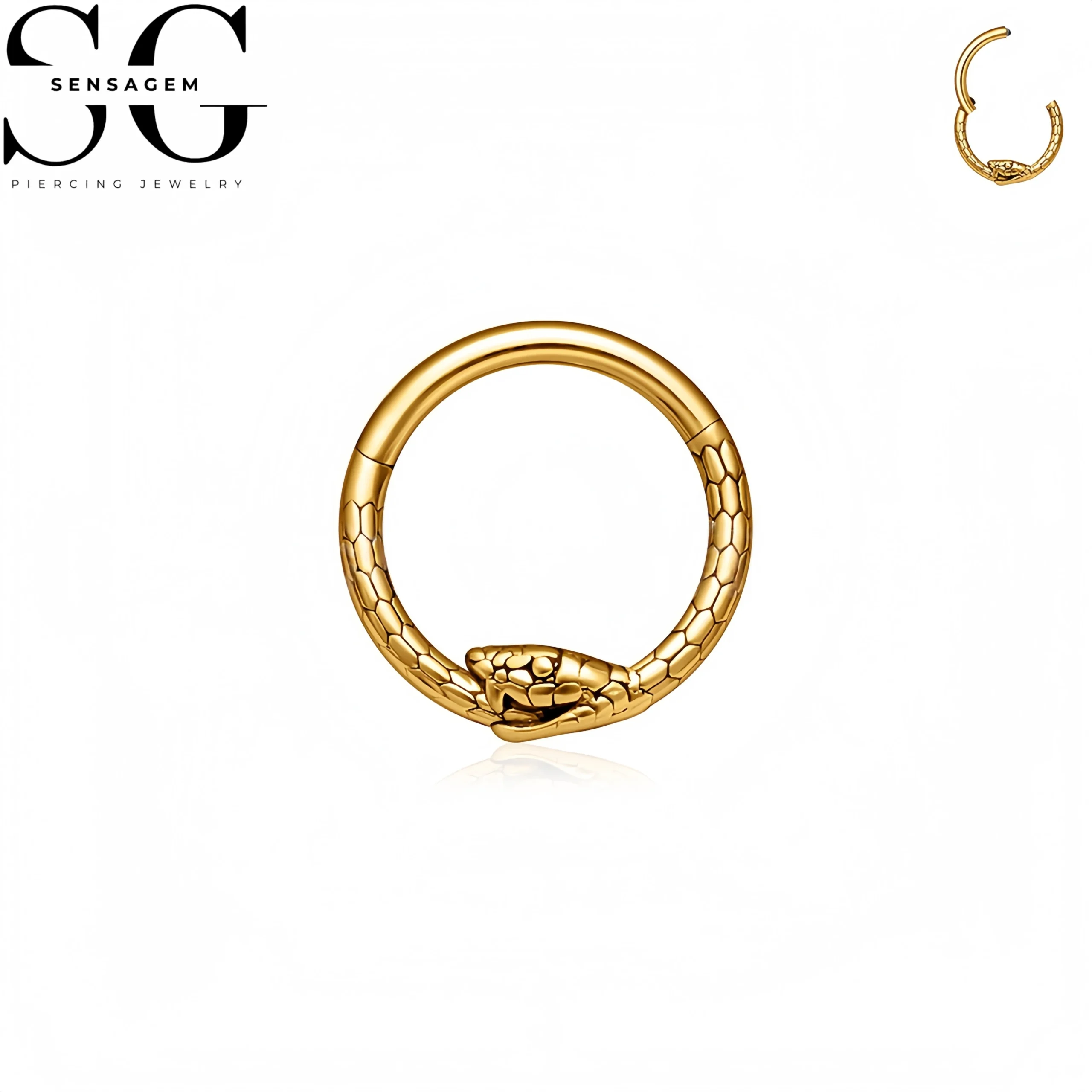 SG3266 ASTM F-136 Titanium Snake Design Clicker - Image 3