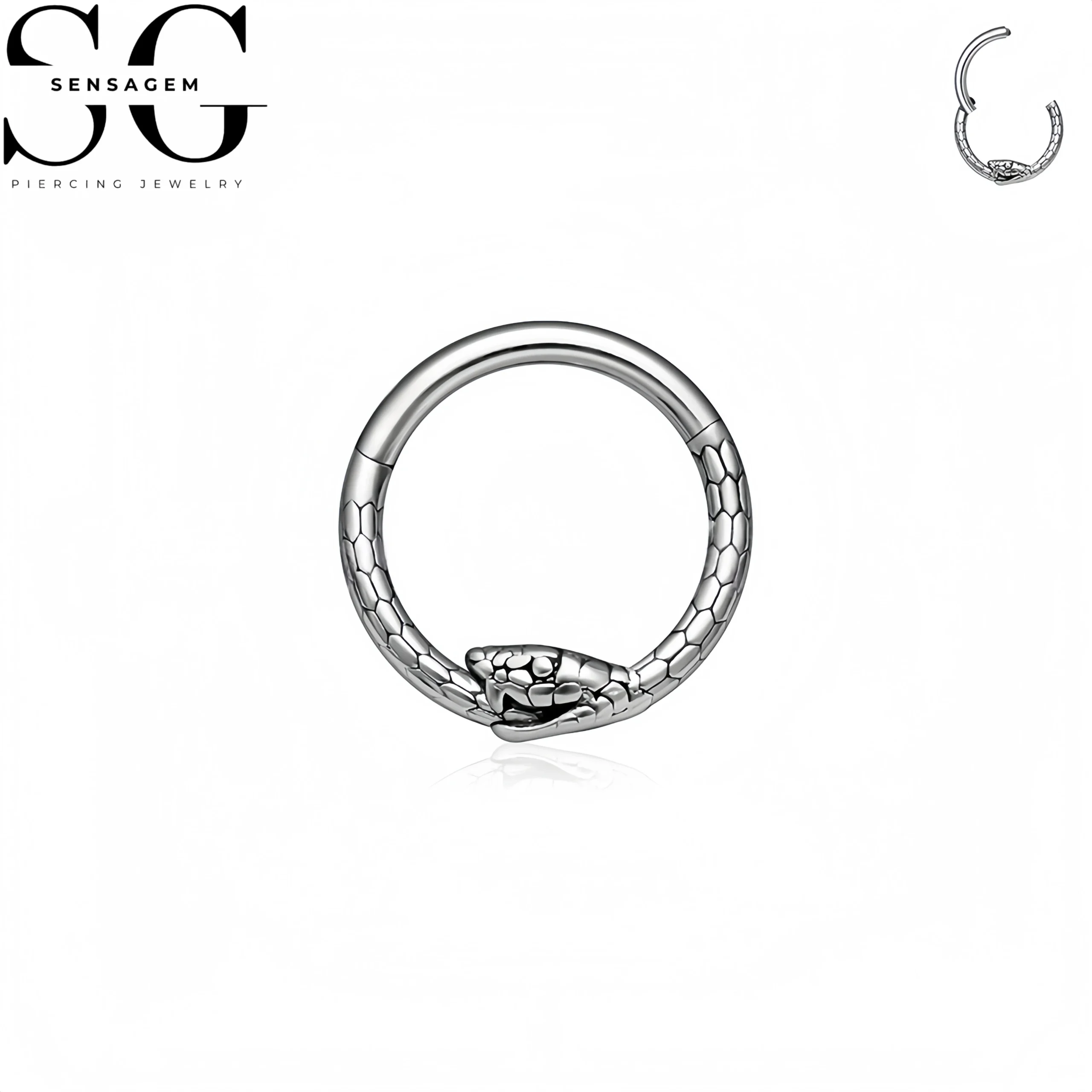 SG3266 ASTM F-136 Titanium Snake Design Clicker - Image 5