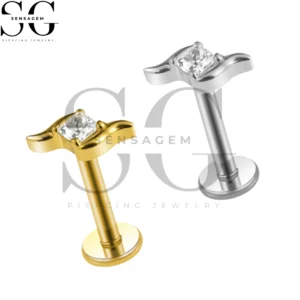 SGYS1336 G23 Anillo de labio trasero plano de titanio con forma de S y curva en forma de S